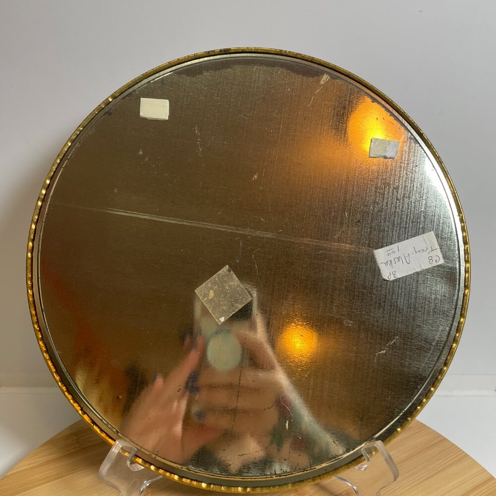 Vintage State of Alaska Souvenir Tray Black Metal Travel Last Frontier State - Picture 6 of 6